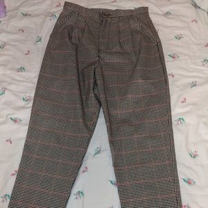 BNWT Urban Outfitters plaid trousers